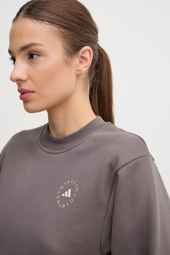 Суичър за трениране adidas by Stella McCartney сив JW4692