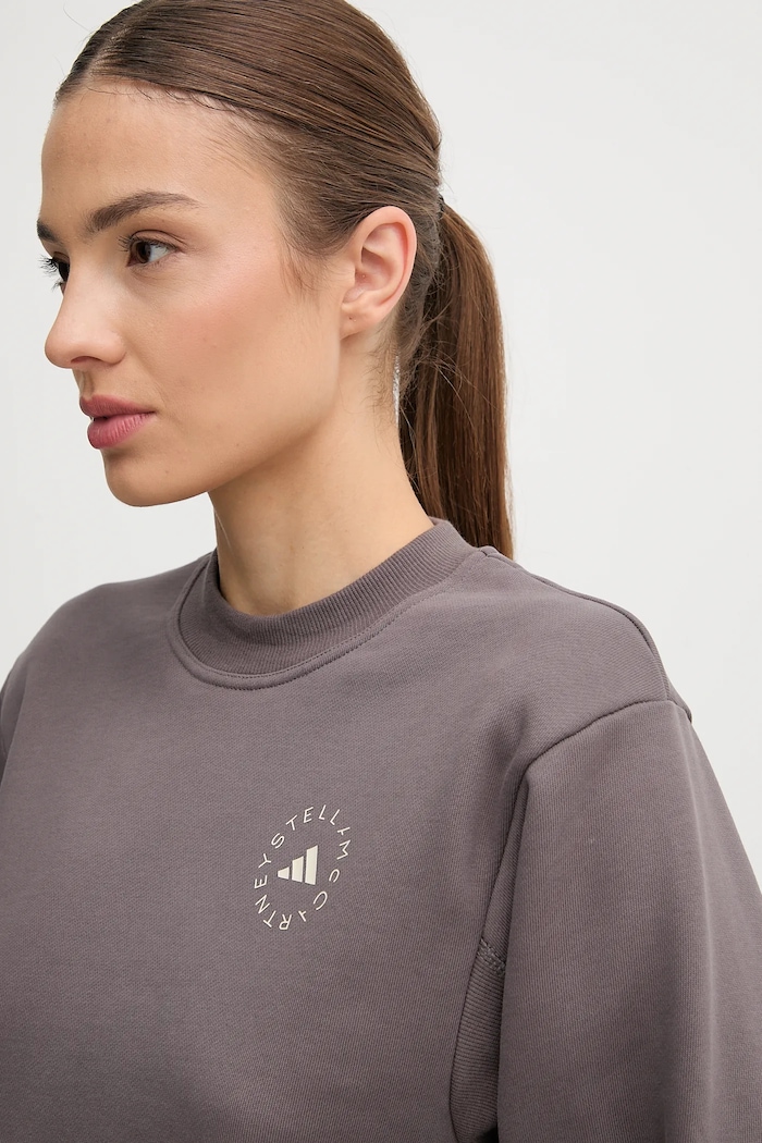 Суичър за трениране adidas by Stella McCartney сив JW4692