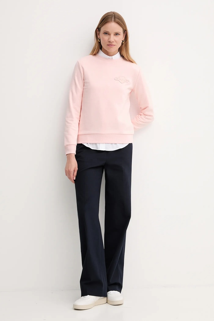 Mikina Gant 4202586 růžová AW25