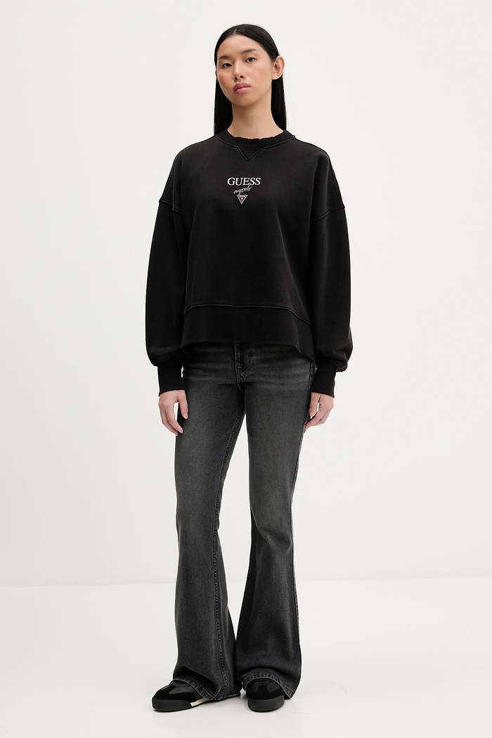 Bavlnená mikina Guess Originals W5BQ26.KCPR1 čierna AW25