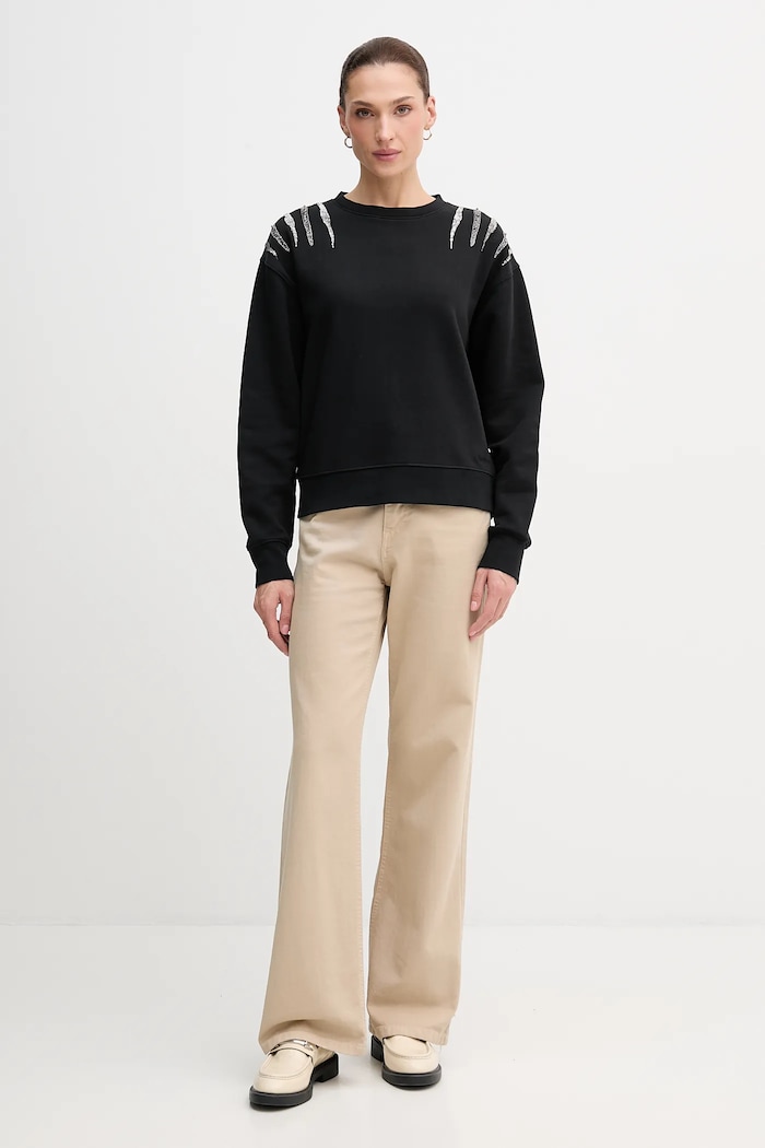 Mikina Pepe Jeans PL5800024 čierna AW25
