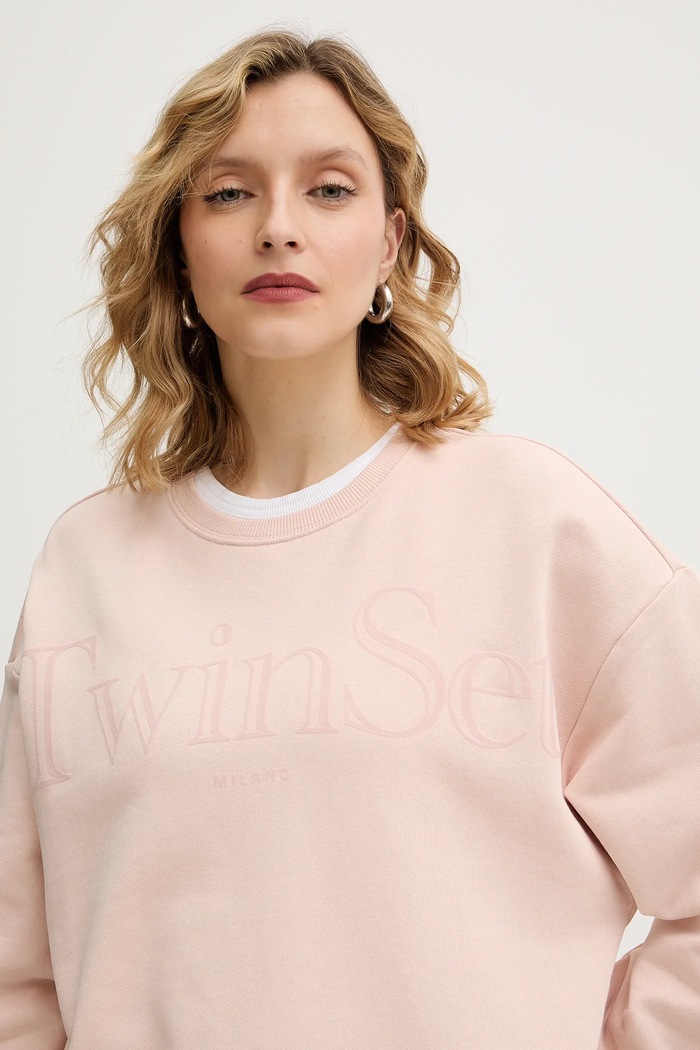 Twinset pamut melegítőfelső narancssárga 252TT2330