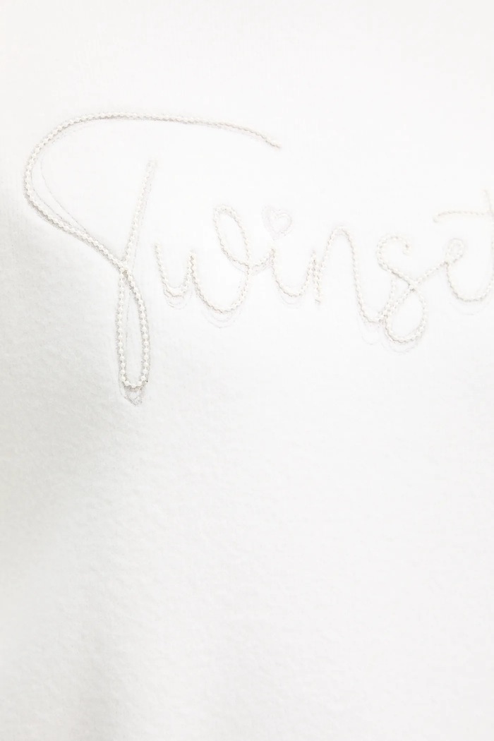 Twinset sweter z domieszką wełny 252LL3EAA biały