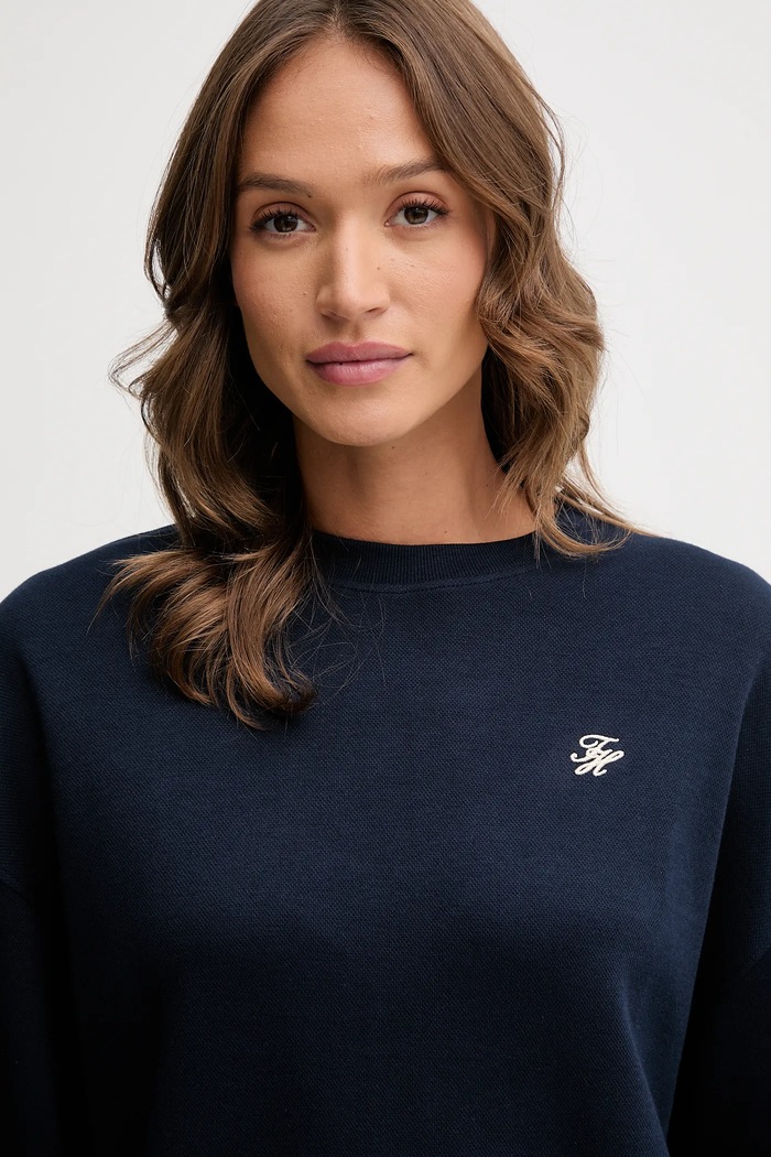 Mikina Tommy Hilfiger tmavomodrá WW0WW46152