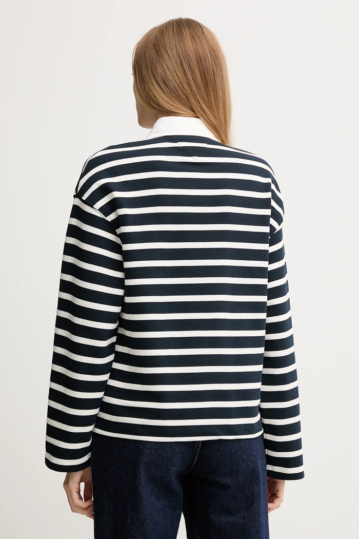 Ruházat Tommy Hilfiger pamut melegítőfelső WW0WW47457 sötétkék