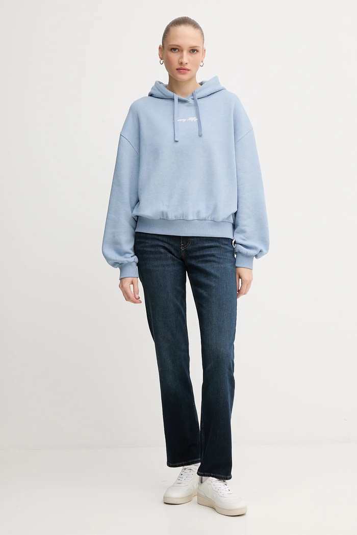 Mikina Tommy Hilfiger WW0WW47459 modrá AW25