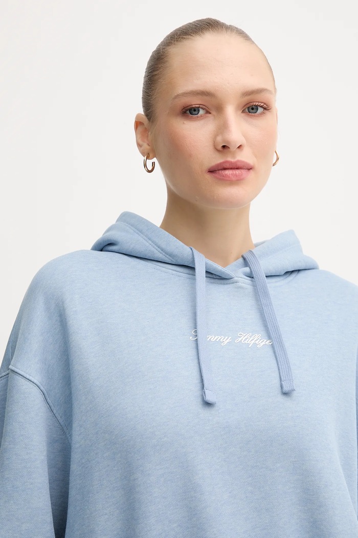 Mikina Tommy Hilfiger modrá WW0WW47459