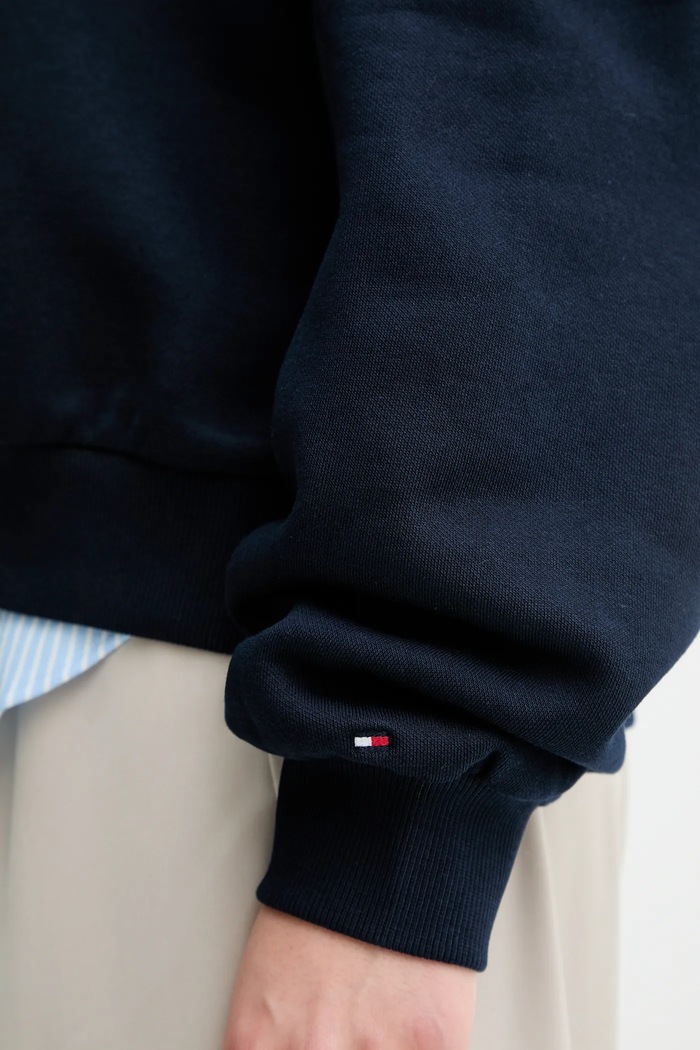 Mikina Tommy Hilfiger WW0WW47459 tmavomodrá