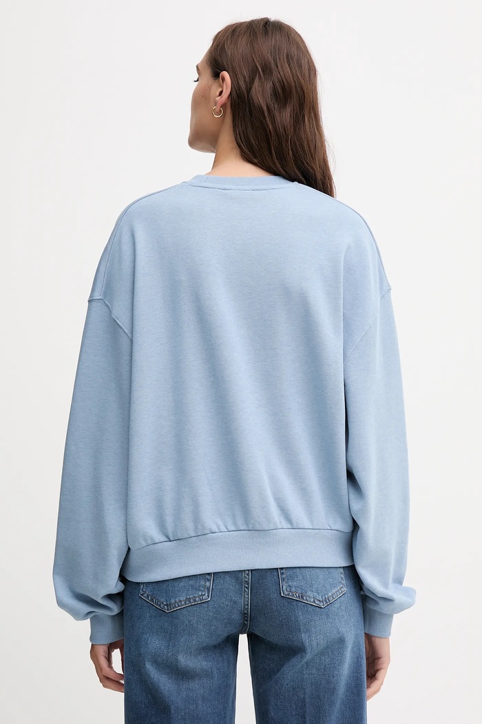 Ρούχα Βαμβακερή μπλούζα Tommy Hilfiger WW0WW48269 μπλε