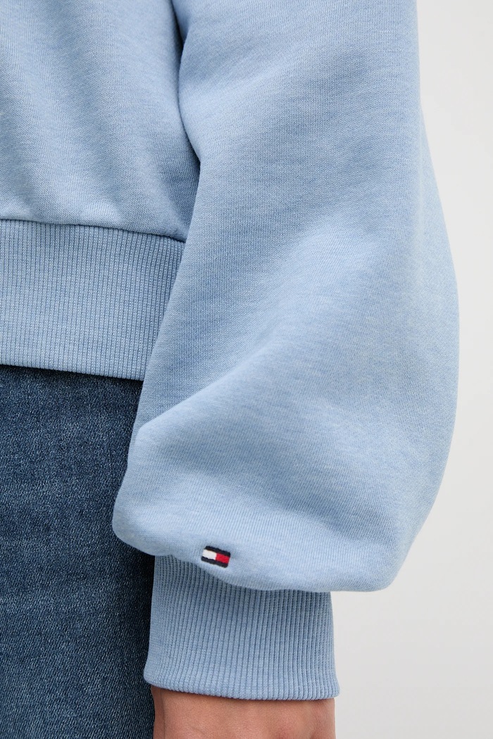Βαμβακερή μπλούζα Tommy Hilfiger WW0WW48269 μπλε
