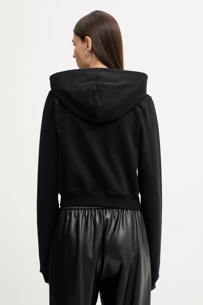Odzież HELIOT EMIL bluza rozpinana z kapturem damska bawełniana AW25.W.13.085.BLK01 czarny