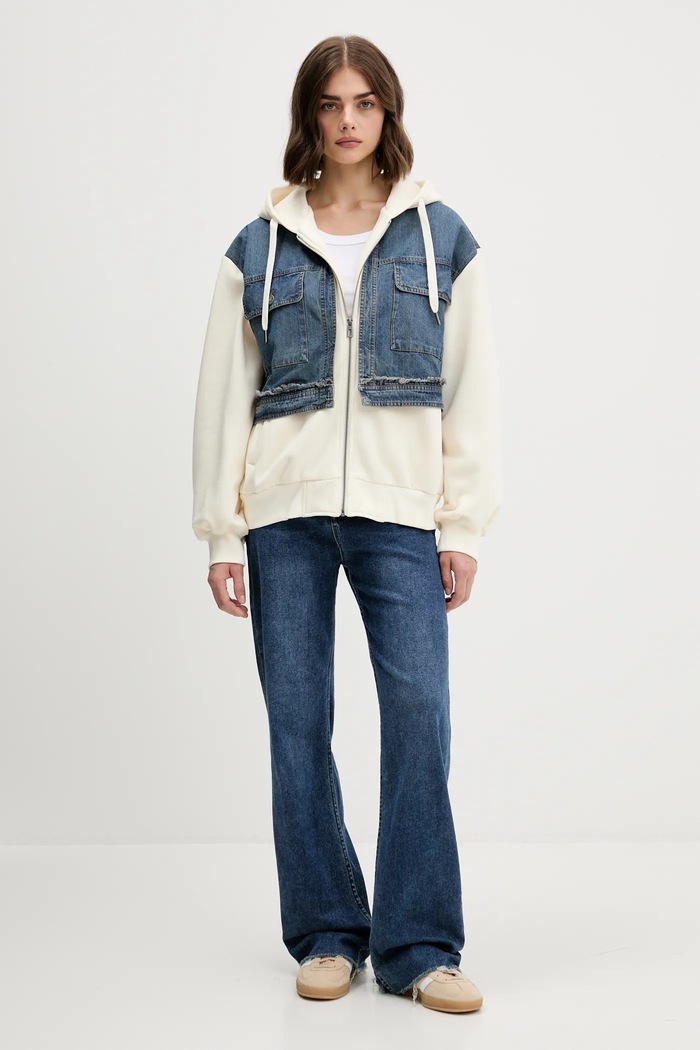 Desigual bluză TRUCKER 25WWSK06 bej AW25
