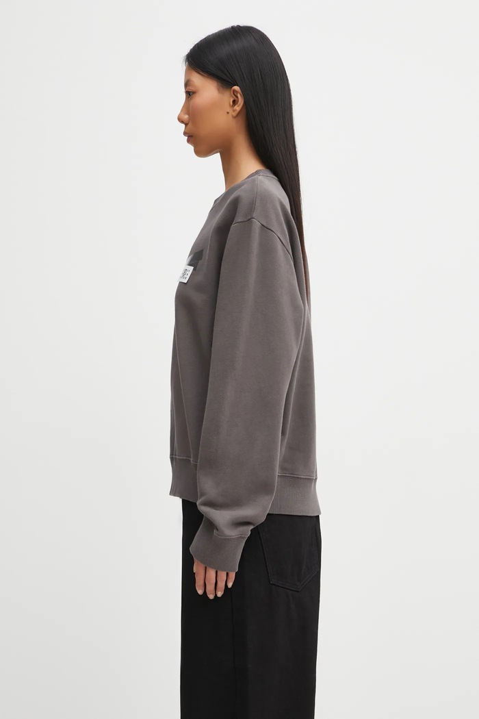 Хлопковая кофта MM6 Maison Margiela S62GU0143.M25024.810 серый AW25