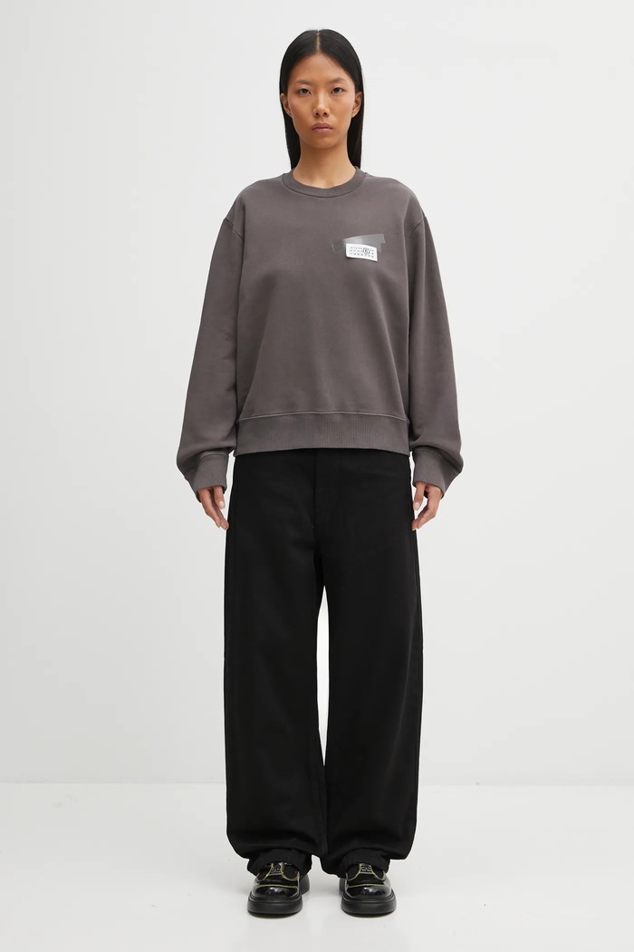 Хлопковая кофта MM6 Maison Margiela S62GU0143.M25024.810 серый