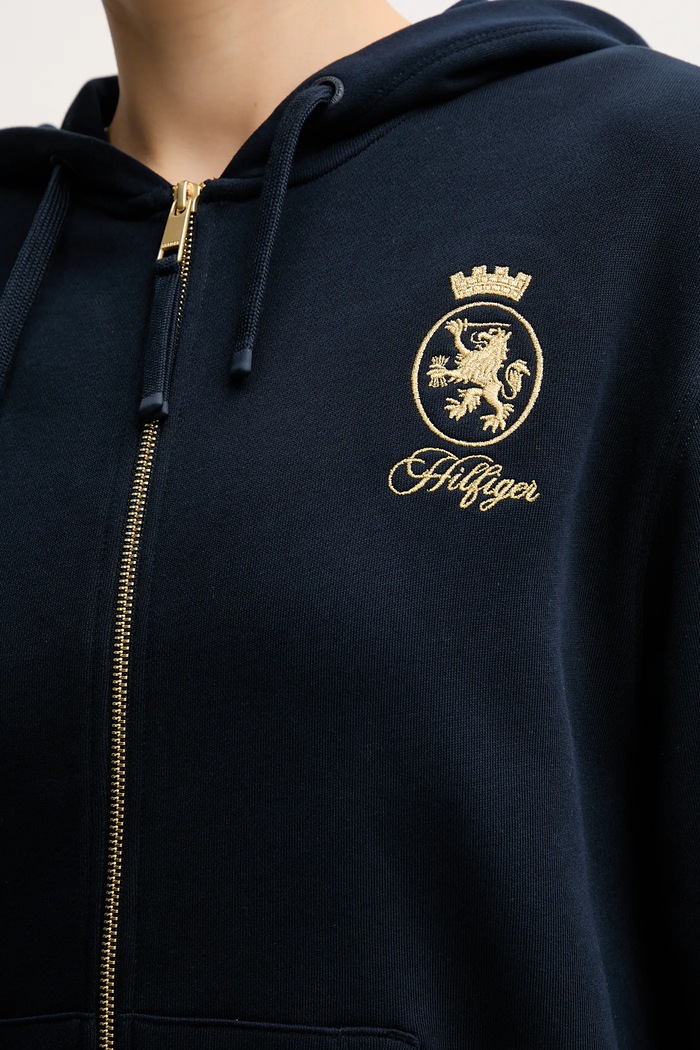 Tommy Hilfiger hanorac de bumbac WW0WW46126 bleumarin