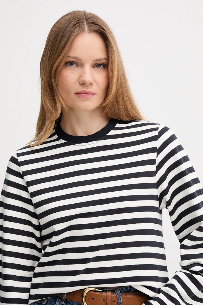Barbour pamut melegítőfelső ROBYN LOL0642 fekete