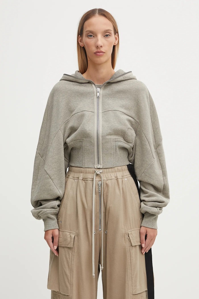 Rick Owens DRKSHDW sweatshirt Collage Gimp other gray DS02E7233.FGM
