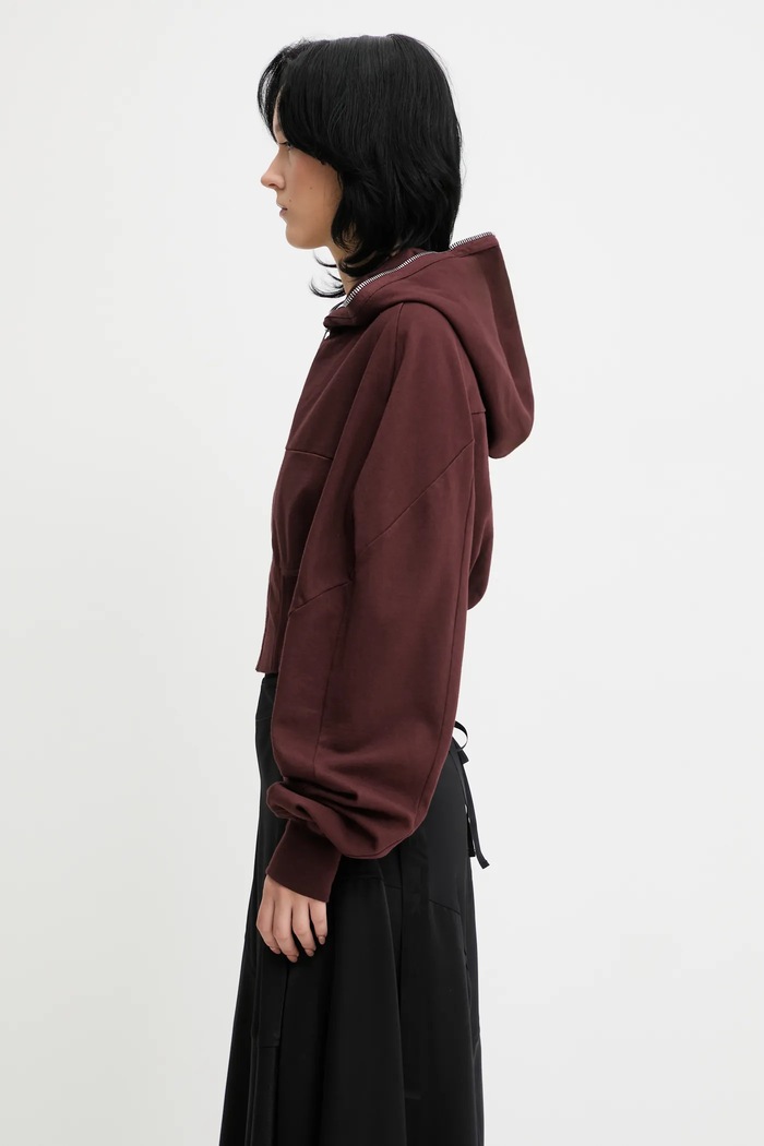 Rick Owens DRKSHDW Pamučna dukserica Rick Owens DRKSHDW Collage Gimp DS02E7233.RIG smeđa AW25