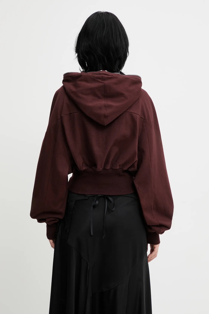 Odjeća Rick Owens DRKSHDW Pamučna dukserica Rick Owens DRKSHDW Collage Gimp DS02E7233.RIG smeđa