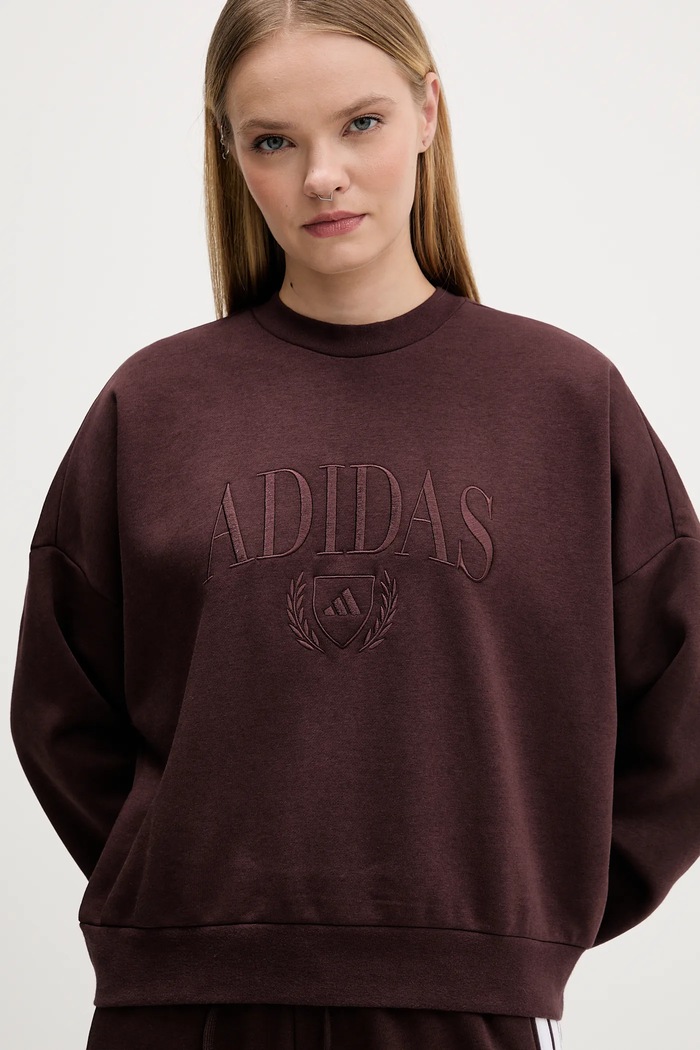 Mikina adidas Cozy hnedá JM1794