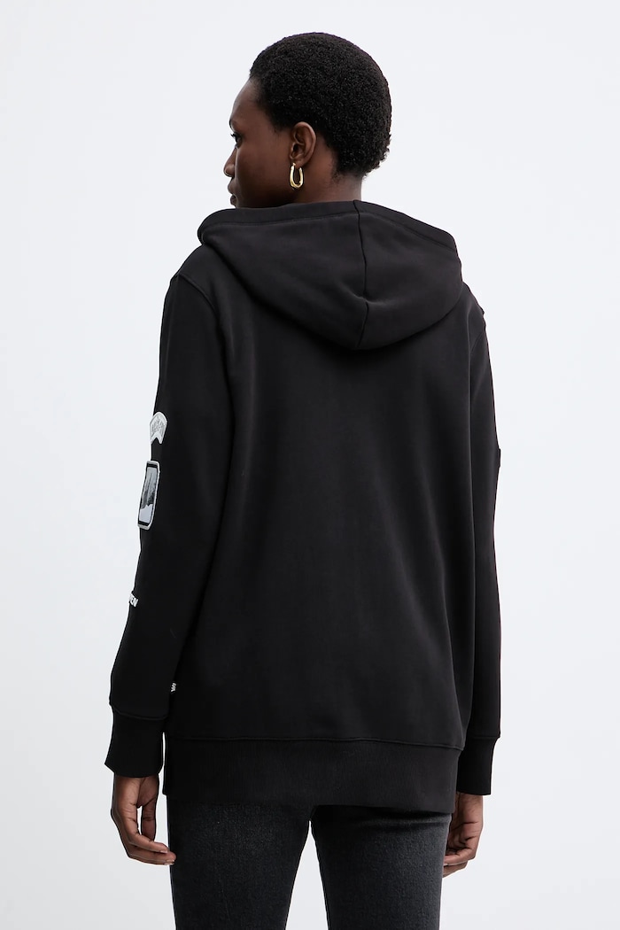 Îmbrăcăminte MICHAEL Michael Kors Hanorac de bumbac MF551WQ4MY negru