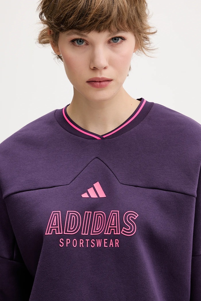 Mikina adidas Tiro fialová JX5119