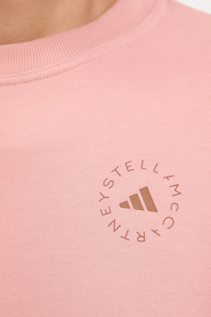 Bavlnená mikina adidas by Stella McCartney JX6784 oranžová