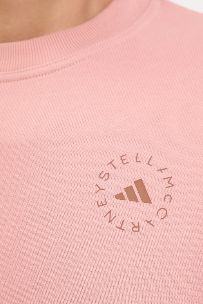 Bavlnená mikina adidas by Stella McCartney JX6784 oranžová