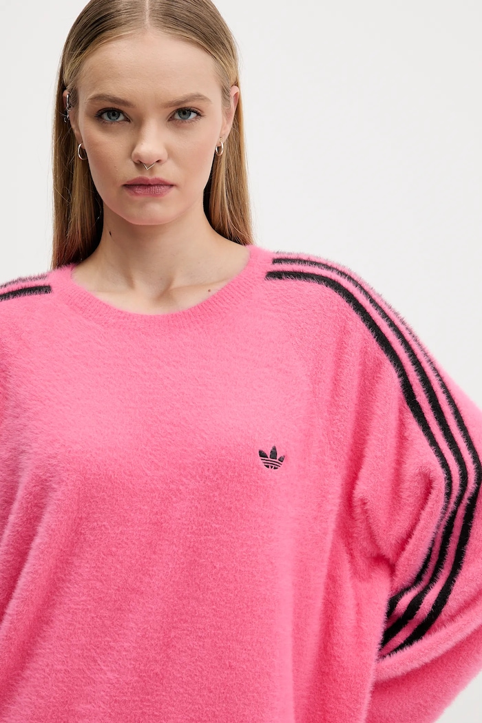 adidas Originals maglione Holiday rosa JX7811