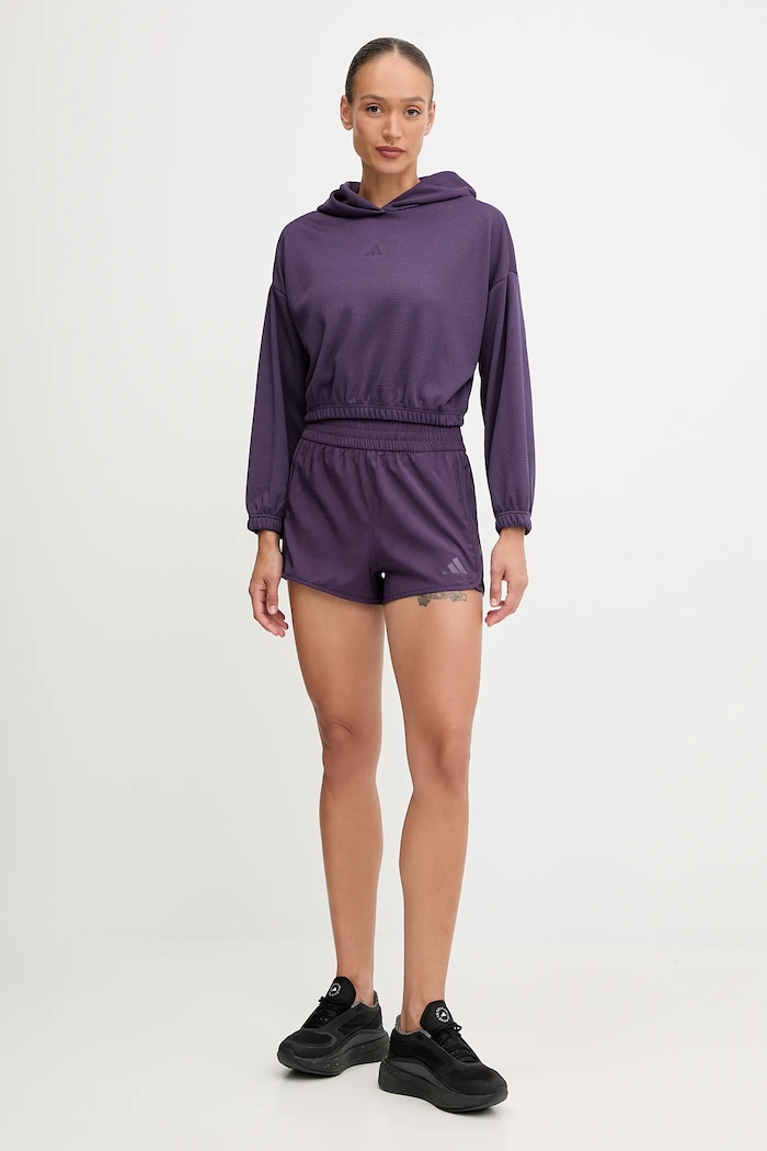 adidas Performance bluza treningowa Cover-up JY2667 fioletowy AW25