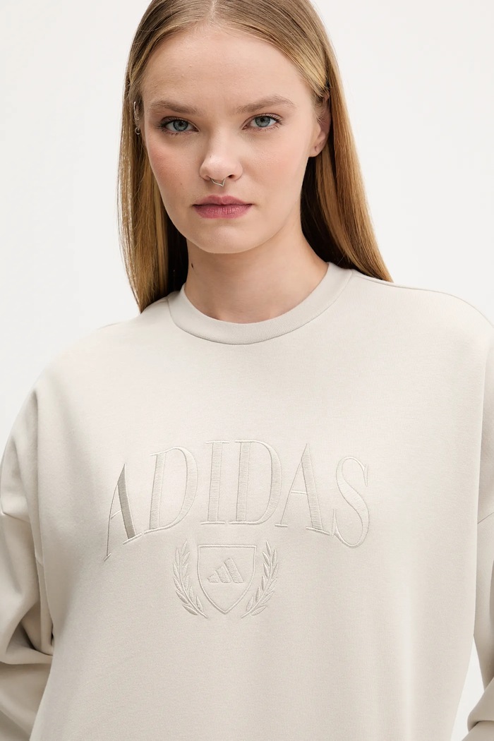 Mikina adidas Cozy béžová KA9950