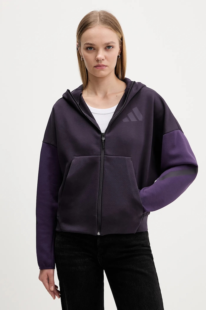 adidas bluza adidas x Z.N.E wzorzyste fioletowy KC0990
