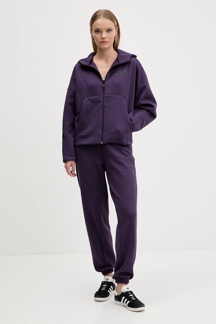 adidas bluza adidas x Z.N.E KC4569 fioletowy AW25