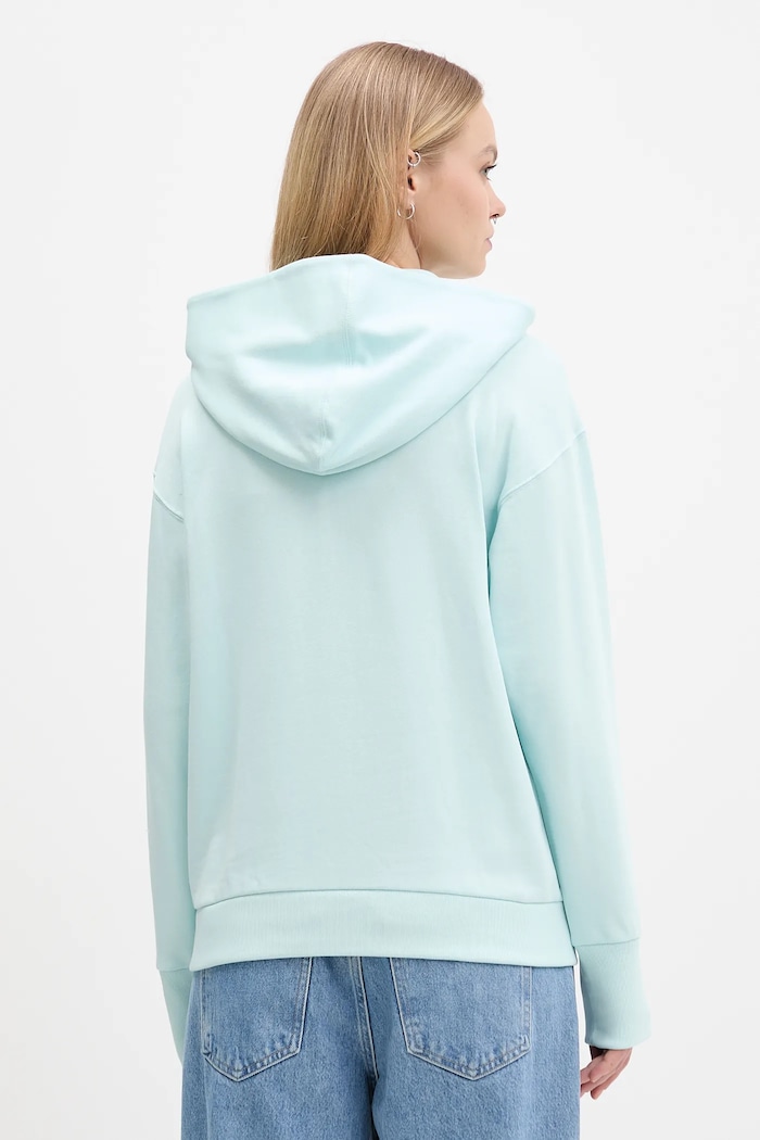 Odzież adidas bluza bawełniana All Szn French Terry JV7347 turkusowy