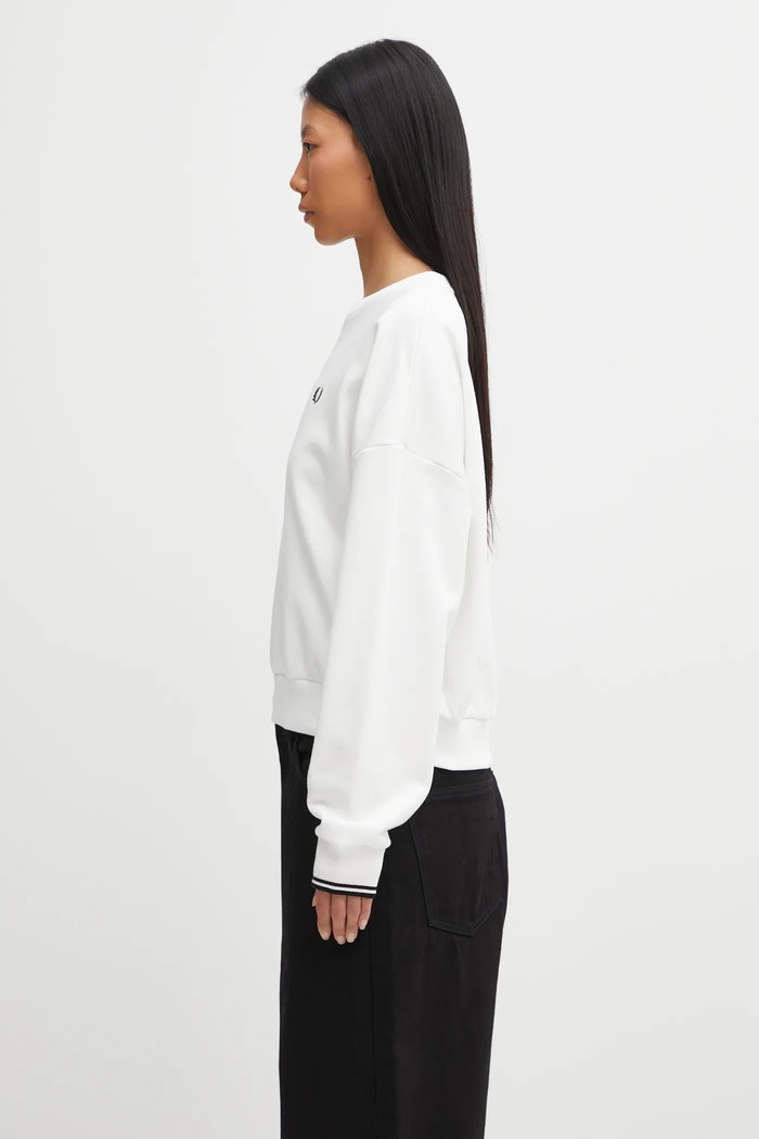 Fred Perry кофта бавовняна жіноча G1148 білий SS26