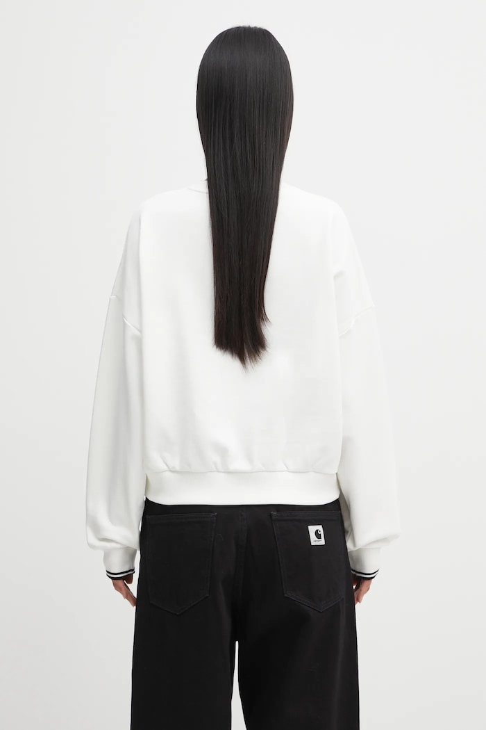 Îmbrăcăminte Fred Perry hanorac pentru femei, din bumbac G1148 alb