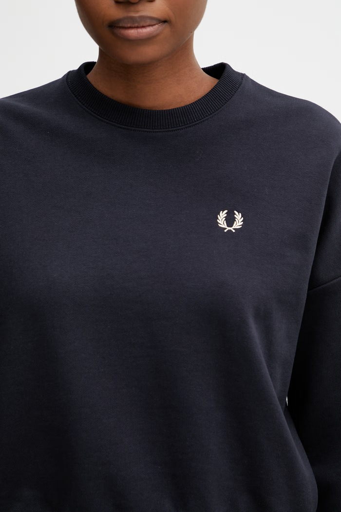 Fred Perry sweatshirt cotton women's navy G1148