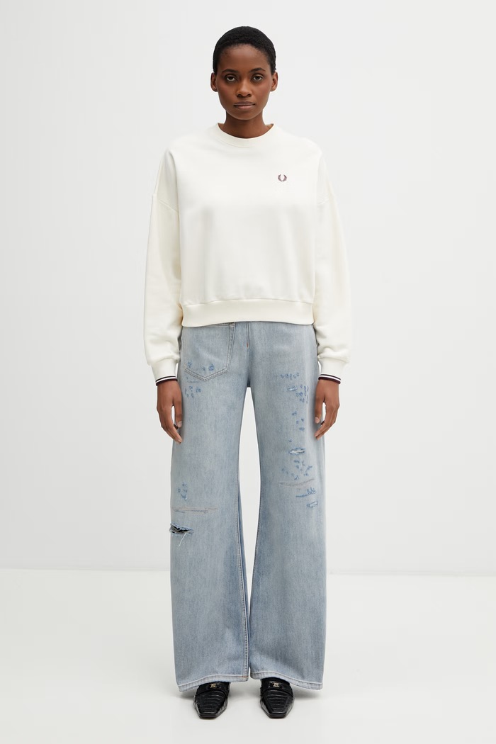 Fred Perry sweatshirt cotton Women's G1148 beige