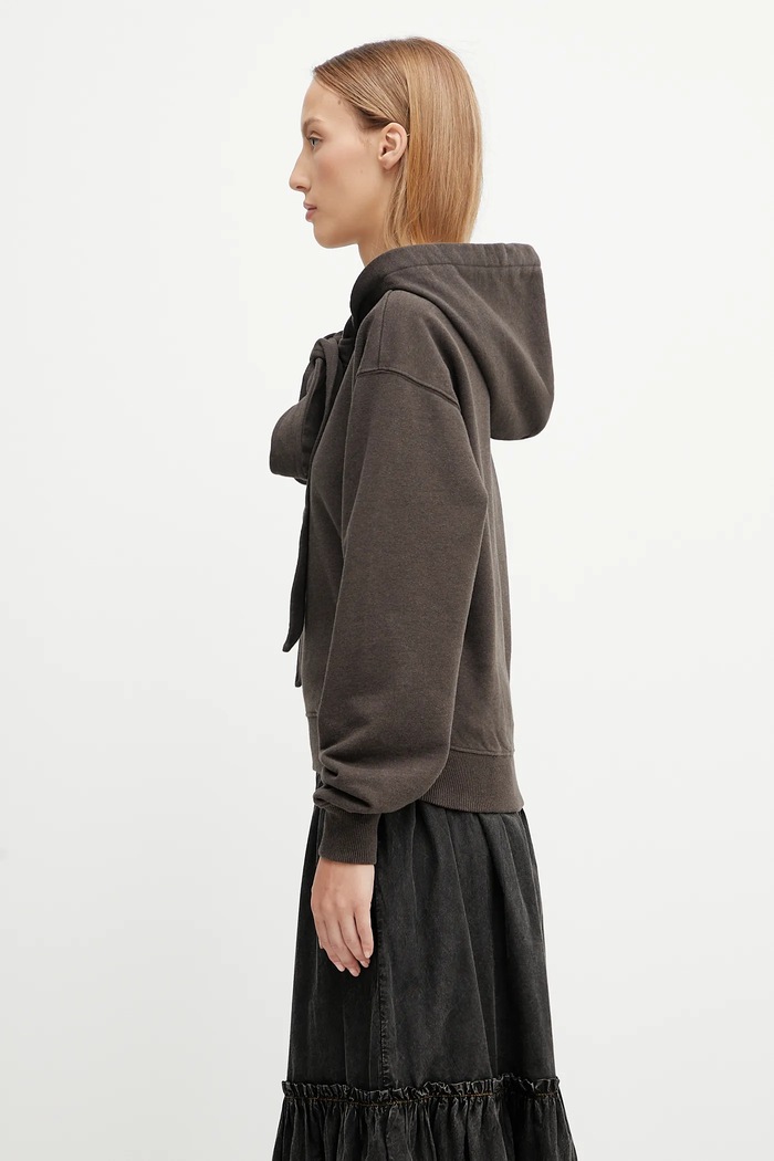 JW Anderson Хлопковая кофта JW Anderson Tied Bow JW0244.PG1719 коричневый AW25