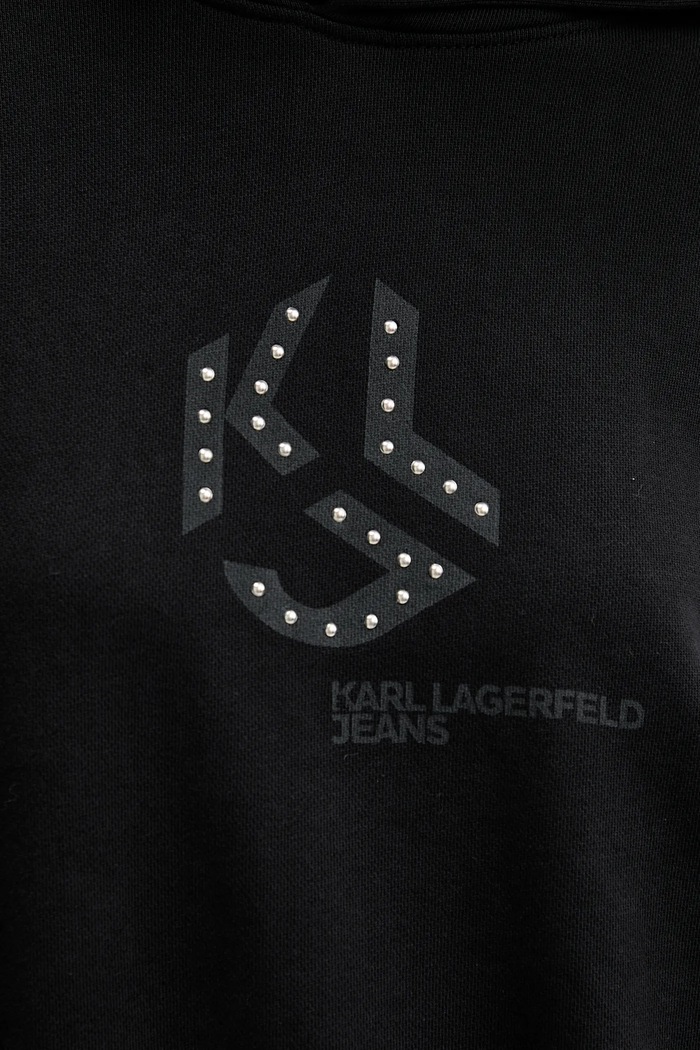 Karl Lagerfeld Jeans hanorac de bumbac A4W20004 negru