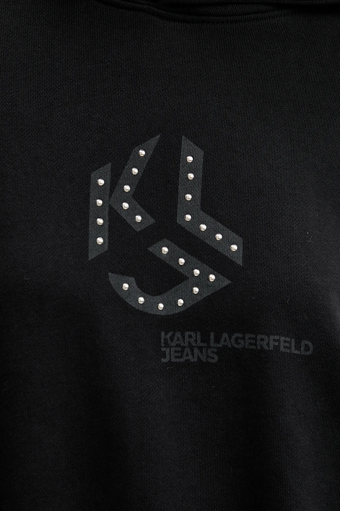 Karl Lagerfeld Jeans hanorac de bumbac A4W20004 negru