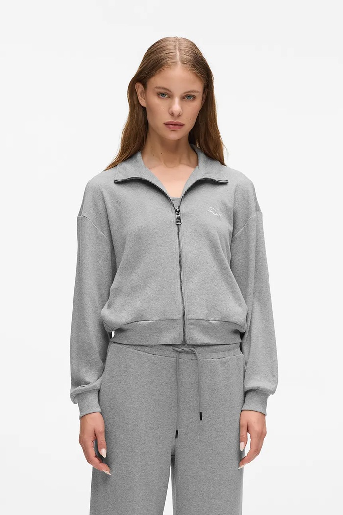 Karl Lagerfeld bluză uni gri A4W44017