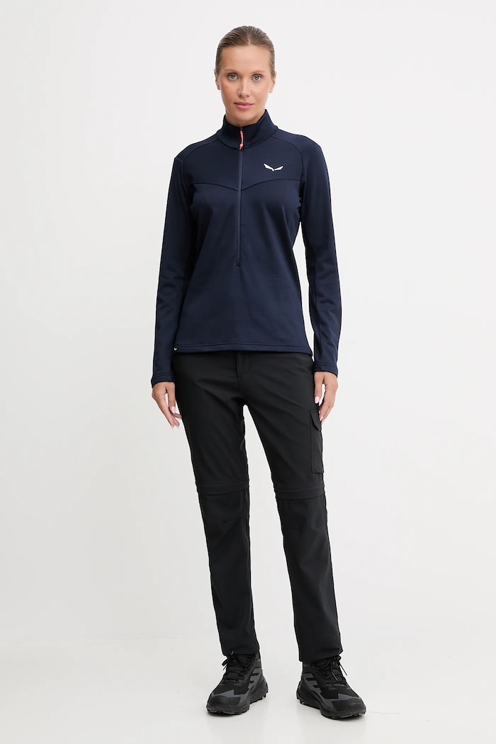 Salewa Felpa sportiva da donna Puez Cammino 00.0000029097 blu navy SS26