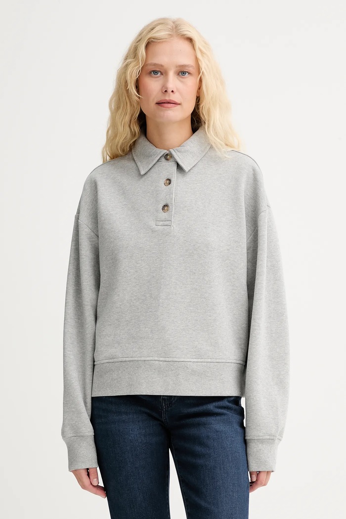 Marc O'Polo bluza bawełniana bawełna szary 5000007097