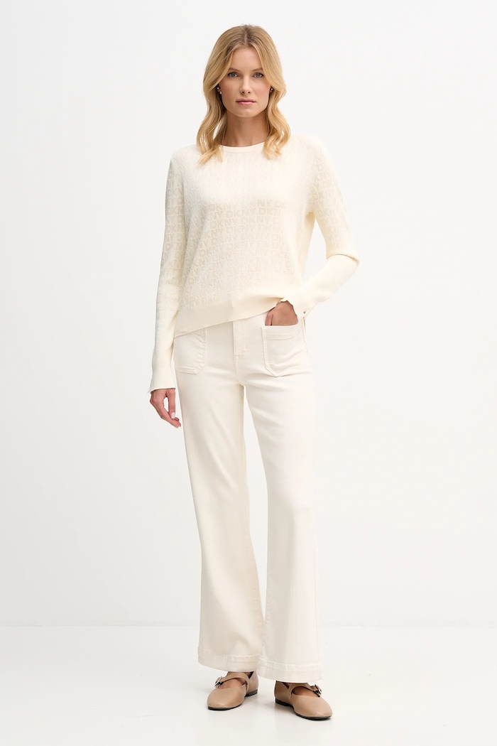 Dkny pulover DJ5R0877 bej SS26