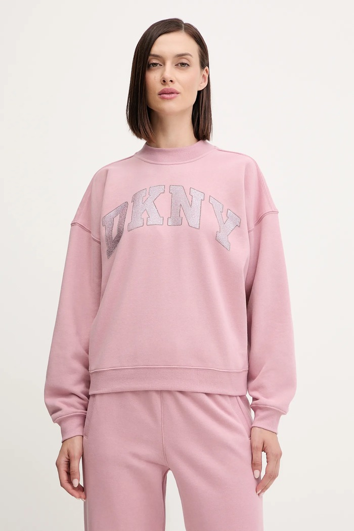 Dkny felső aplikációval rózsaszín DP5T1462