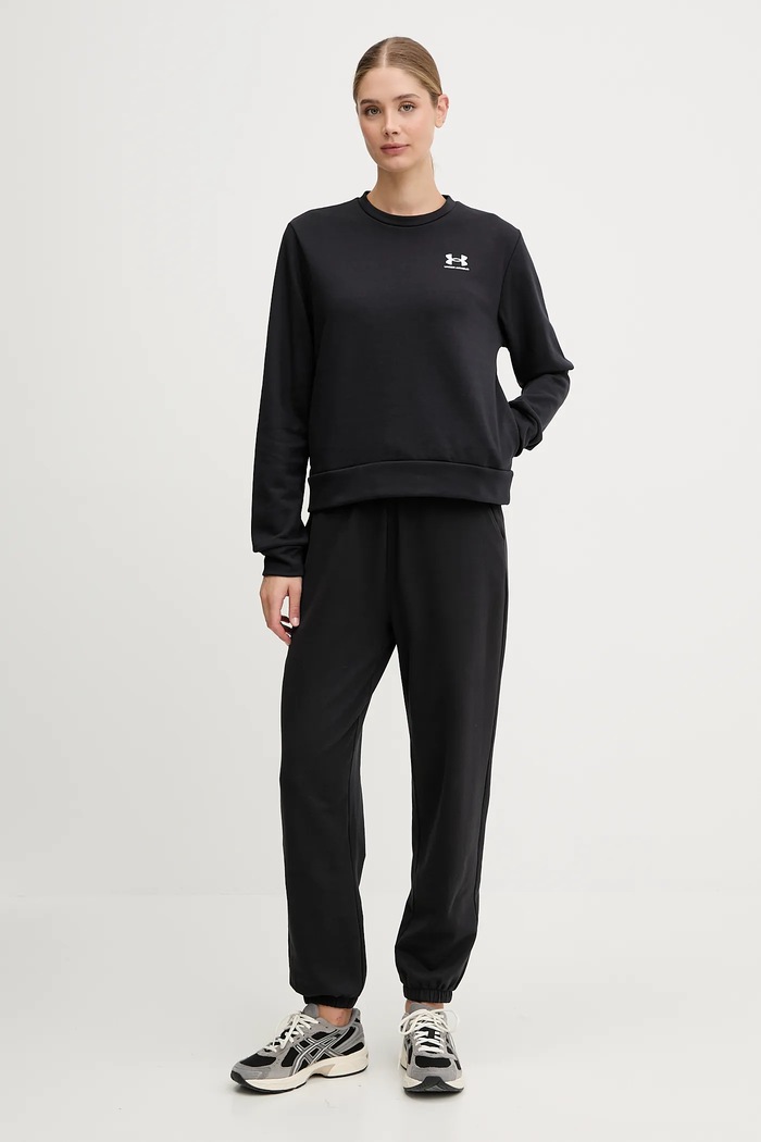 Under Armour felső Rival Terry fekete 1389659