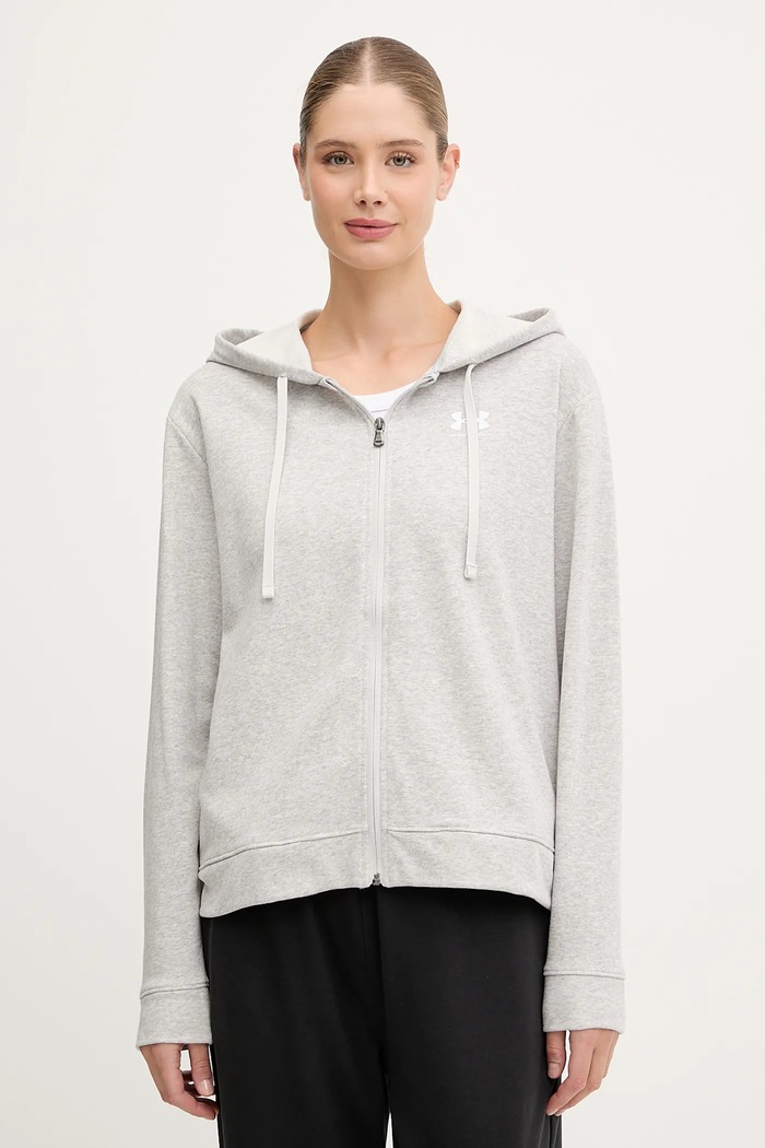 Pulover Under Armour UA Rival S kapuco siva 6005509