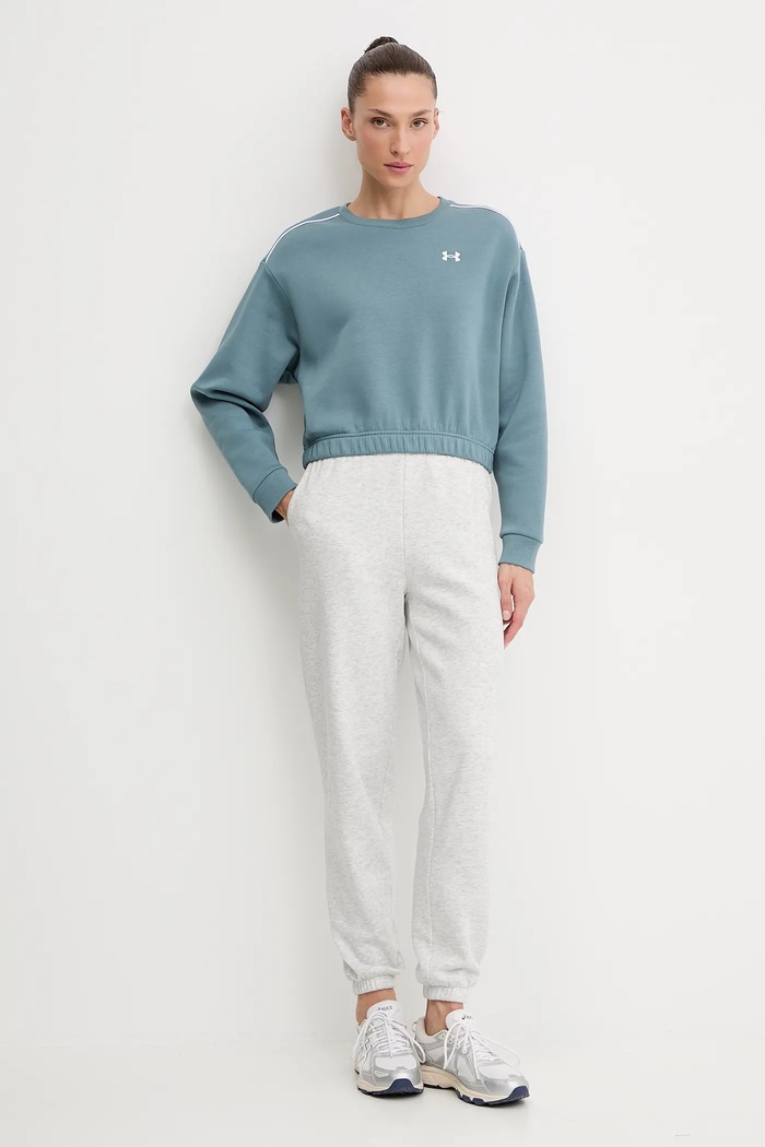 Mikina Under Armour Rival 6007035 tyrkysová AW25