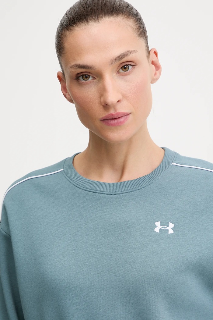 Mikina Under Armour Rival tyrkysová 6007035
